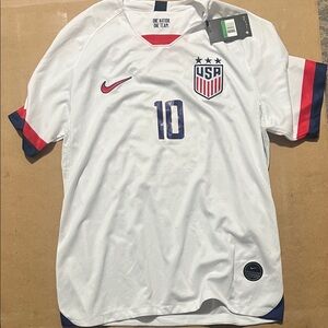 Nike USA Soccer Jersey White with Red and Blue